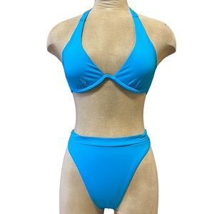 Victoria’s Secret Bikini Swimsuit Halter High Waist 34B S Small New